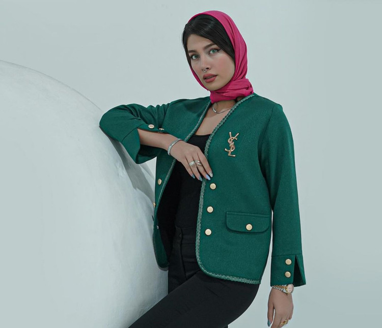 مانتو کتی مزونی زنانه طرح YSL