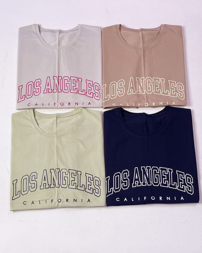تیشرت باکسی زنانه LOS ANGELES