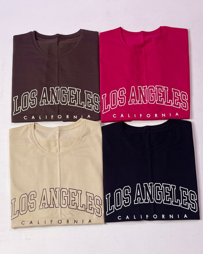 تیشرت باکسی زنانه LOS ANGELES